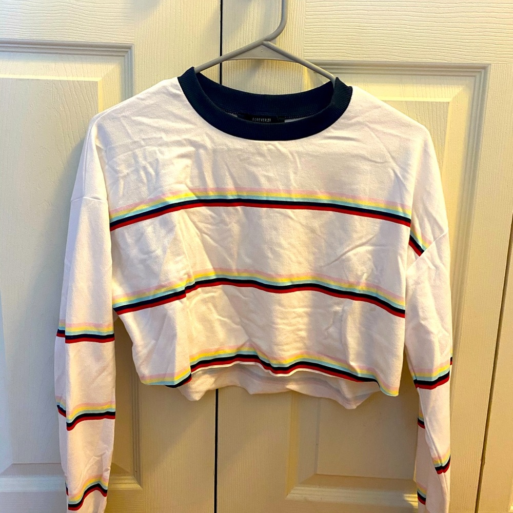 Two crop top long sleeves